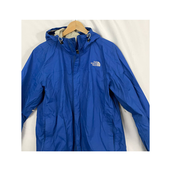 The North Face Blue Windbreaker Jacket MEDIUM Full Zip Softshell Hooded Light - Picture 9 of 13
